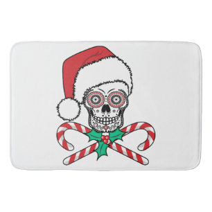 Sugar Skull Santa Badmat