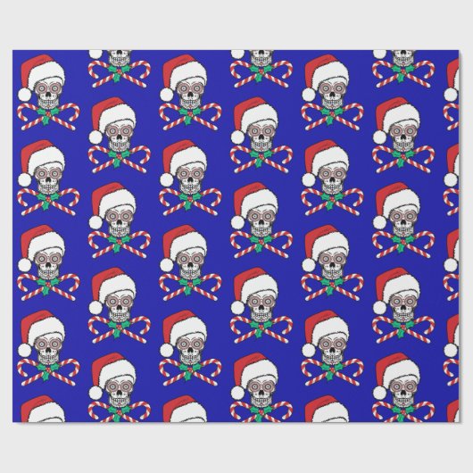 Sugar Skull Santa Cadeaupapier (Vlak)