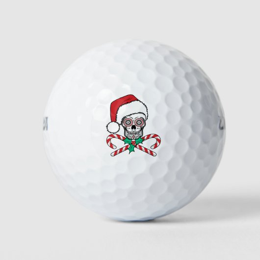 Sugar Skull Santa Golfballen (Voorkant)