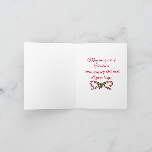 Sugar Skull Santa Kaart (Binnen)