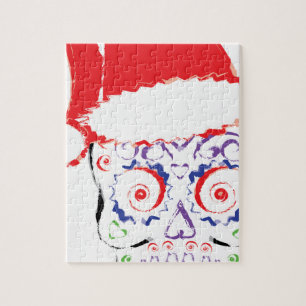 Sugar Skull Santa Legpuzzel