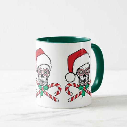Sugar Skull Santa Mok (Voorkant rechts)