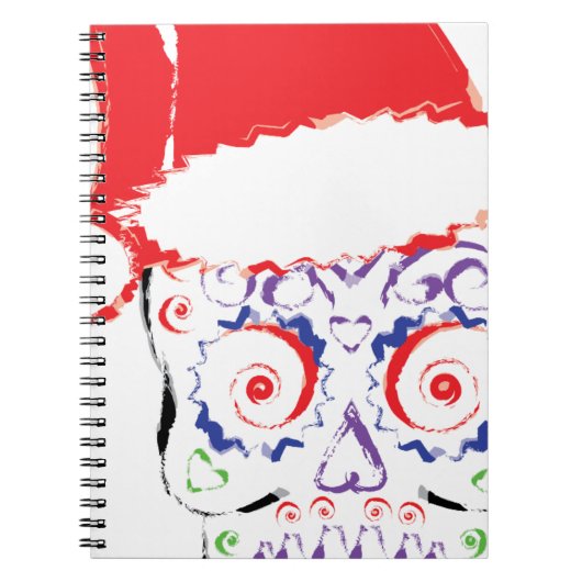 Sugar Skull Santa Notitieboek (Voorkant)