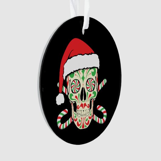 Sugar Skull Santa Ornament (voorkant)