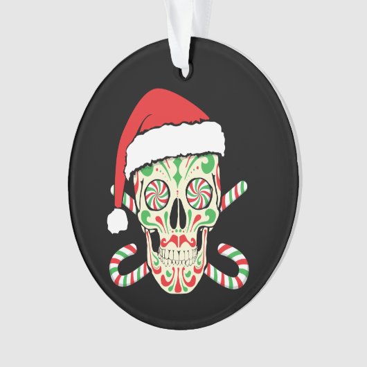 Sugar Skull Santa Ornament (voorkant)