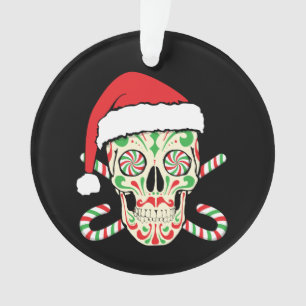 Sugar Skull Santa Ornament