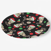 Sugar Skull Santa Papieren Bordje (Gekanteld)
