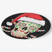 Sugar Skull Santa Papieren Bordje (Gekanteld)
