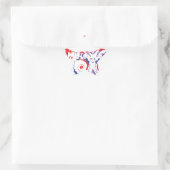 Sugar Skull Santa Ster Sticker (Tas)