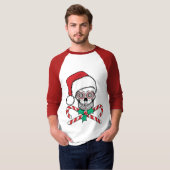 Sugar Skull Santa T-shirt (Voorkant volledig)