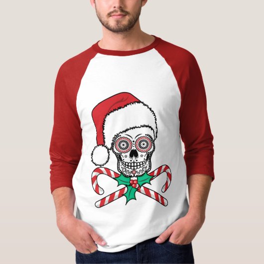 Sugar Skull Santa T-shirt (Voorkant)