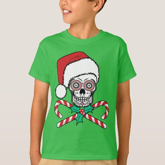 Sugar Skull Santa T-shirt (Voorkant)