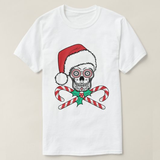 Sugar Skull Santa T-shirt (Design voorkant)