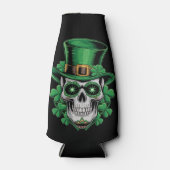 Sugar Skull St Patrick Day Lucky Shamrock Flesjeskoeler (Voorkant)