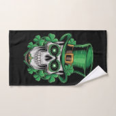 Sugar Skull St Patrick Day Lucky Shamrock Handdoek (Handdoek)