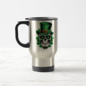 Sugar Skull St Patrick Day Lucky Shamrock Reisbeker (Links)