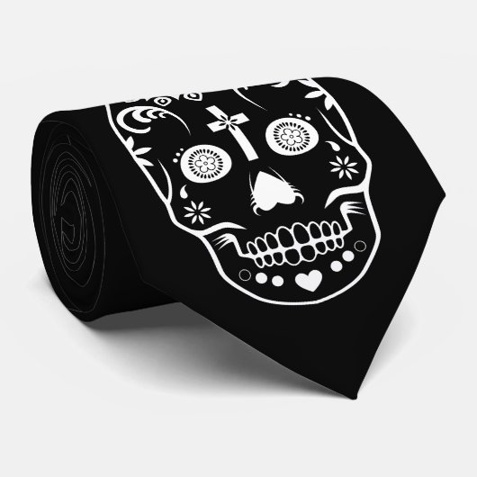 Sugar Skull Stackz Stropdas (Opgerold)