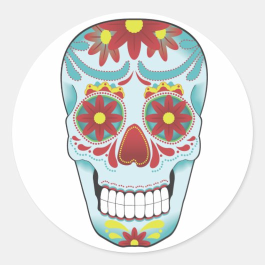 Sugar Skull sticker (Voorkant)