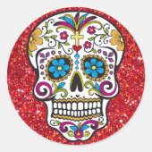 Sugar skull Sticker (Voorkant)