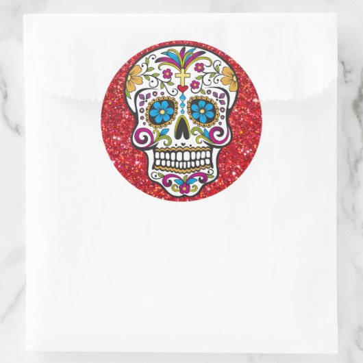 Sugar skull Sticker (Tas)