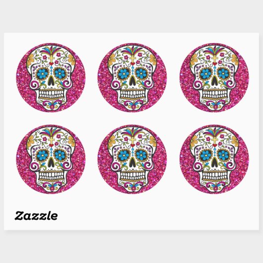 Sugar skull Sticker (Vel)