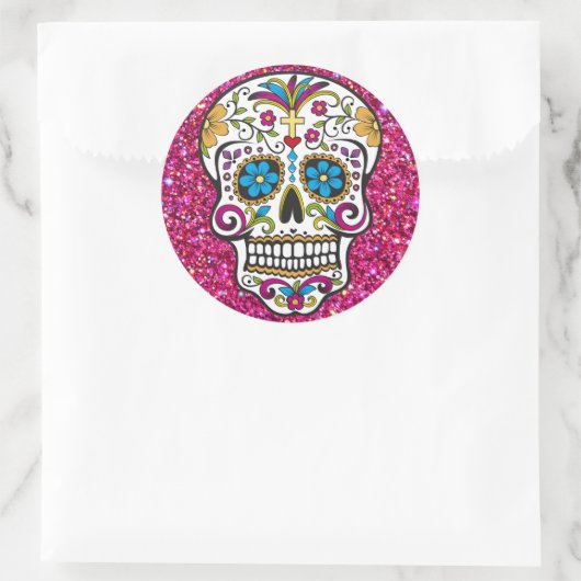 Sugar skull Sticker (Tas)