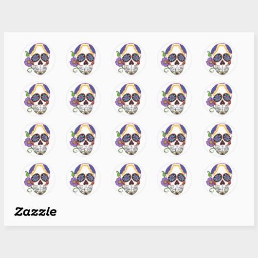 Sugar Skull Stickers (Vel)