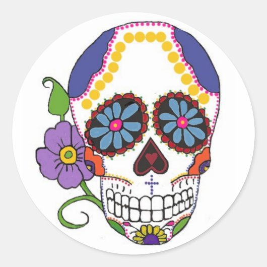 Sugar Skull Stickers (Voorkant)
