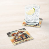 Sugar Skull Sweetheart, op maat Kartonnen Onderzetters (Insitu)