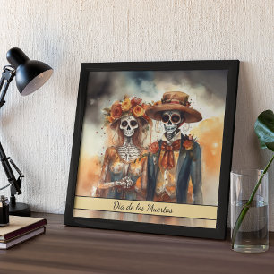 Sugar Skull Sweetheart, op maat Poster