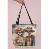 Sugar Skull Sweetheart, op maat Tote Bag