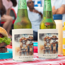 Sugar Skull Sweethearts, op maat Blikjeskoeler