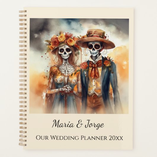 Sugar Skull Sweethearts, op maat Planner (Voorkant)