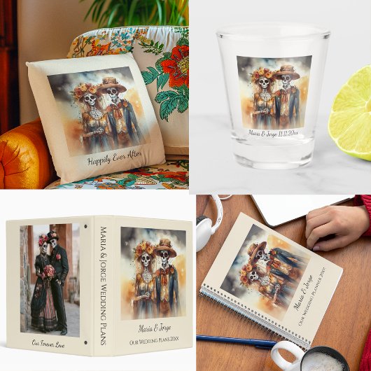 Sugar Skull Sweethearts, op maat Planner