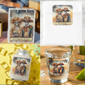 Sugar Skull Sweethearts, op maat Shot Glas