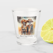 Sugar Skull Sweethearts, op maat Shot Glas (Voorkant)