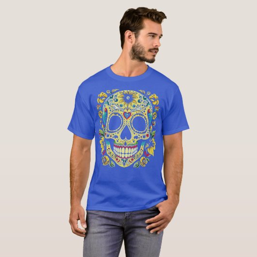 Sugar skull t-shirt (Voorkant volledig)