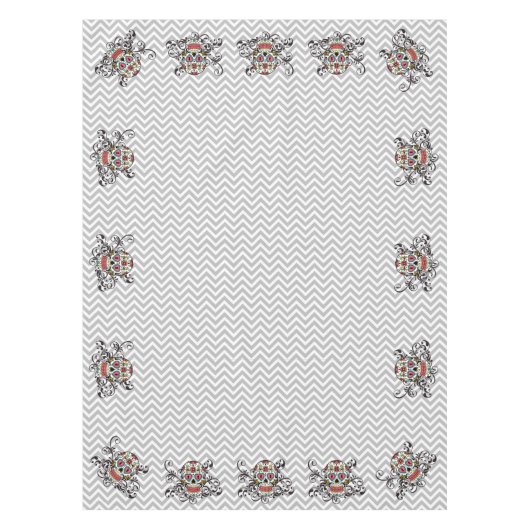 Sugar Skull Tablecloth voor Halloween Party Tafelkleed (Voorkant)