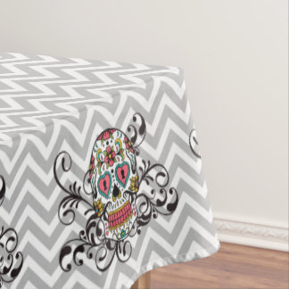 Sugar Skull Tablecloth voor Halloween Party Tafelkleed