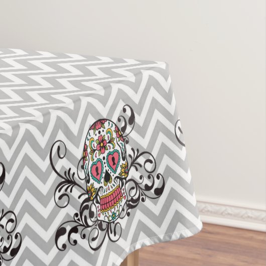 Sugar Skull Tablecloth voor Halloween Party Tafelkleed (Voorbeeld)