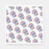 Sugar Skull Tattoo DAY OF THE DEAD Kleurrijke Koel Servet (Voorkant)