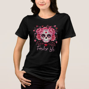 Sugar Skull-Valentijn Tri-Blend Shirt