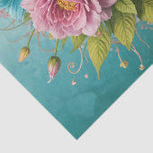 Sugar Skull Vrouw met Bloemen – Gothic Decoupage Tissuepapier (Detail)