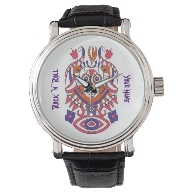 Sugar Skull Watch Horloge (Voorkant)