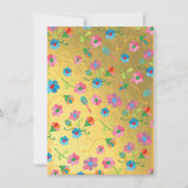 Sugar SkullMexican Fiesta Bridal Shower Invitation Kaart (Achterkant)