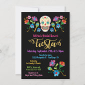 Sugar SkullMexican Fiesta Bridal Shower Invitation Kaart (Voorkant)