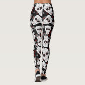 Sugar Skulls and Flowers Leggings (Achterkant)
