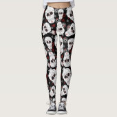 Sugar Skulls and Flowers Leggings (Voorkant)