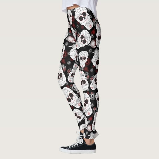 Sugar Skulls and Flowers Leggings (Links)