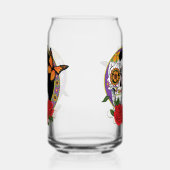 Sugar Skulls Art Nouveau Blikvorm Glas (Links)